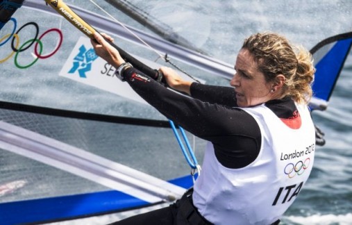 Olimpiadi Londra 2012 - RSX W Alessandra Sensini in regata - ph. FIV Borlenghi_1