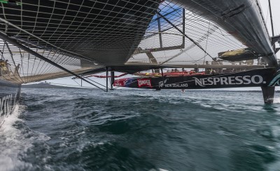 On Board Emirates Team New Zealand AC72