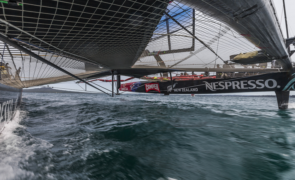On Board Emirates Team New Zealand AC72